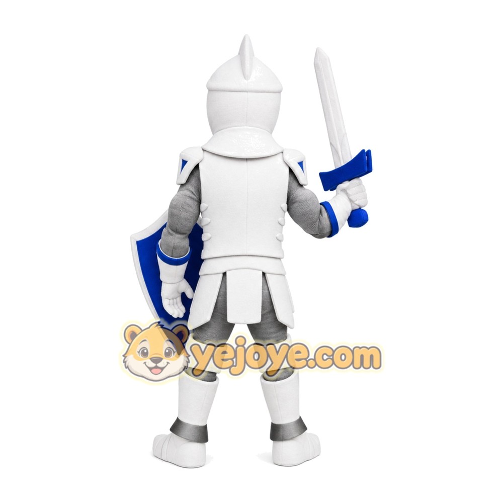 Blue & Sliver Knight Mascot Costume Blue & Sliver Knight Mascot Costume