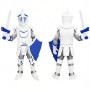 Blue & Sliver Knight Mascot Costume