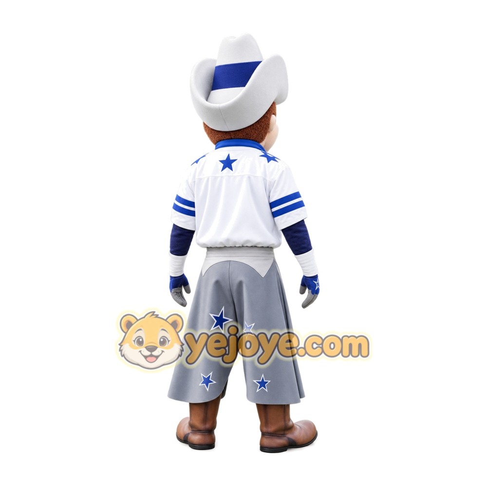 Dallas Rowdy Cowboy Mascot Costume Dallas Rowdy Cowboy Mascot Costume