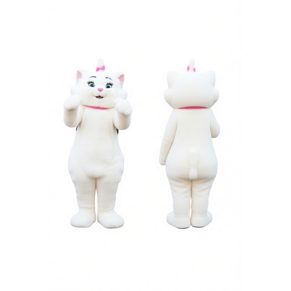 White Marie  Cat Mascot Costumes