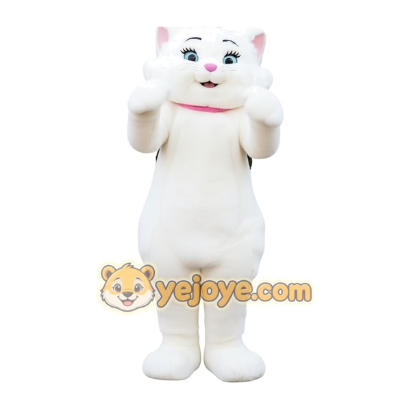 White Marie Cat Mascot Costumes White Marie Cat Mascot Costumes