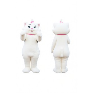 White Marie  Cat Mascot Costumes 