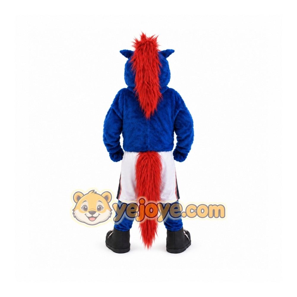 Fairleigh Dickinson University Alumni Blue Horse Mascot Costume Fairleigh Dickinson University Alumni Blue Horse Mascot Costume