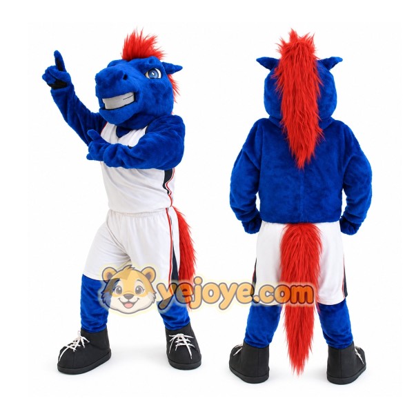 Fairleigh Dickinson University Alumni Blue Horse Mascot Costume