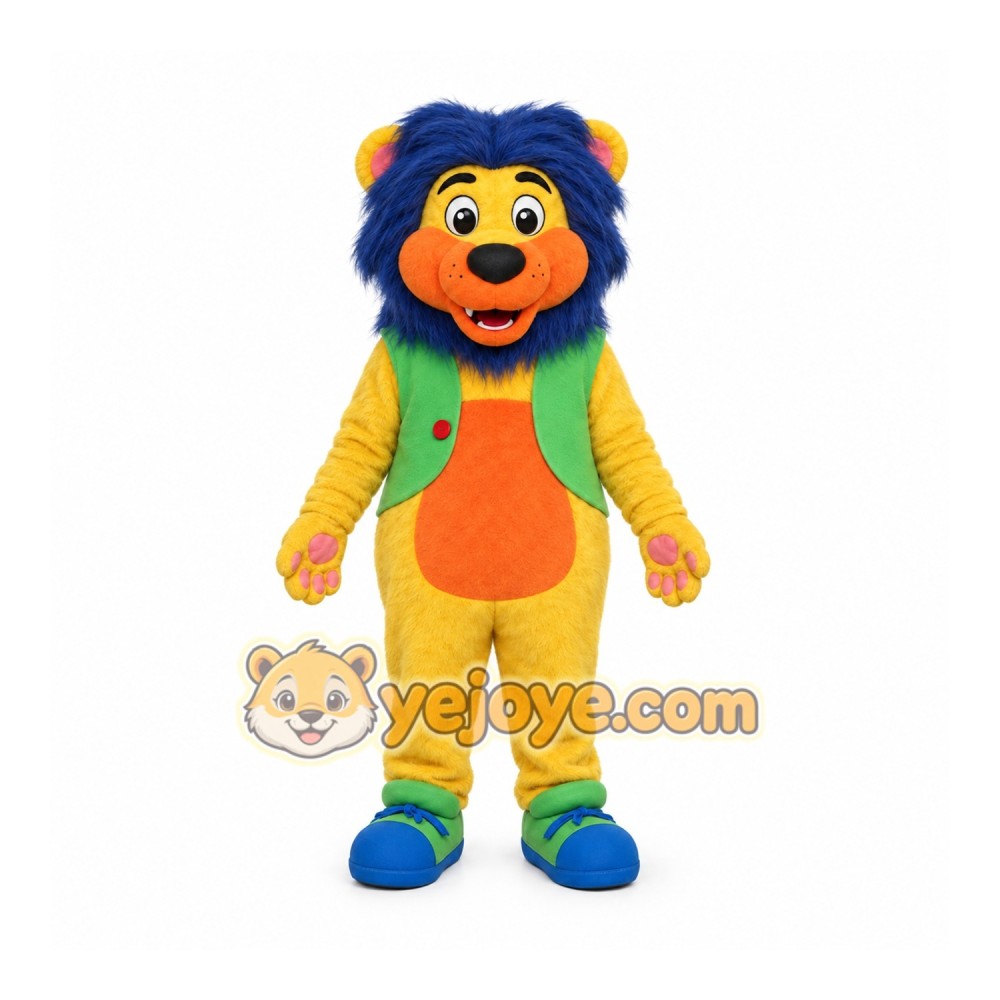 Colorful Lion Mascot Costume
