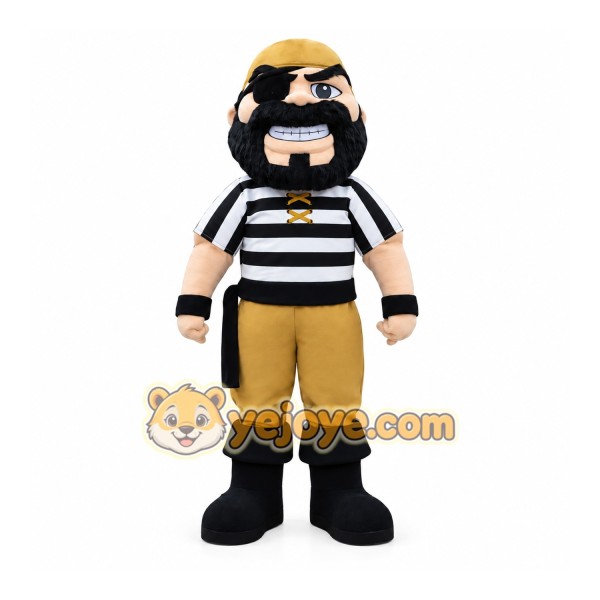 Bearded Pirate Mascot Costume