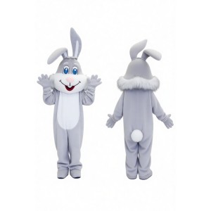 Grey Easter Bunny Rabbit Mascot Costume