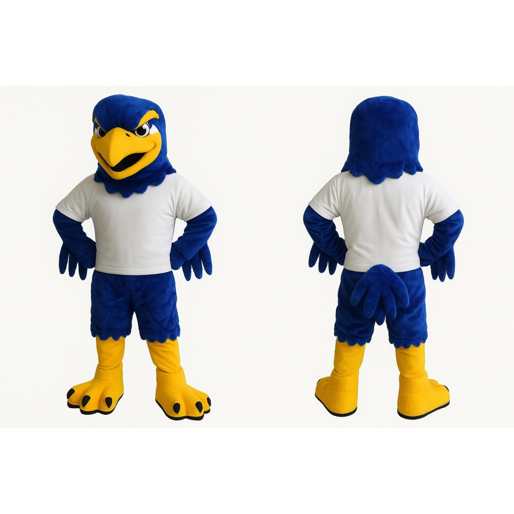 Sport Blue Hawk Ealge Mascot Costume