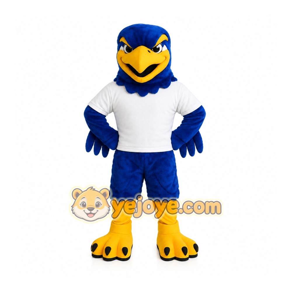 Sport Blue Hawk Ealge Mascot Costume
