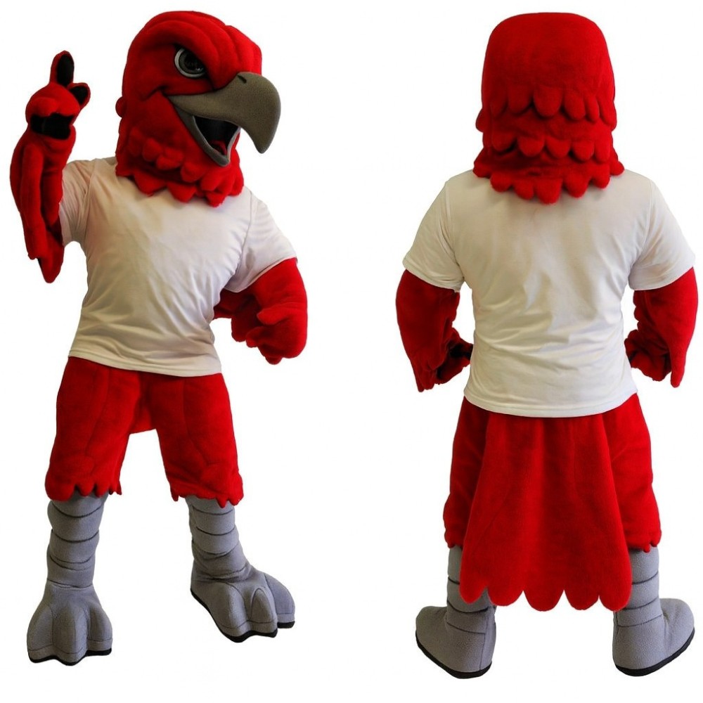 Red Hawk Eagle Mascot Costume