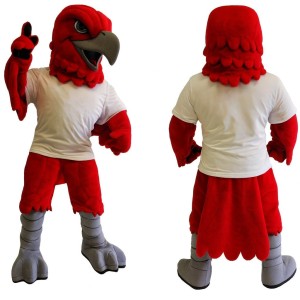 Red Hawk Eagle Mascot Costume