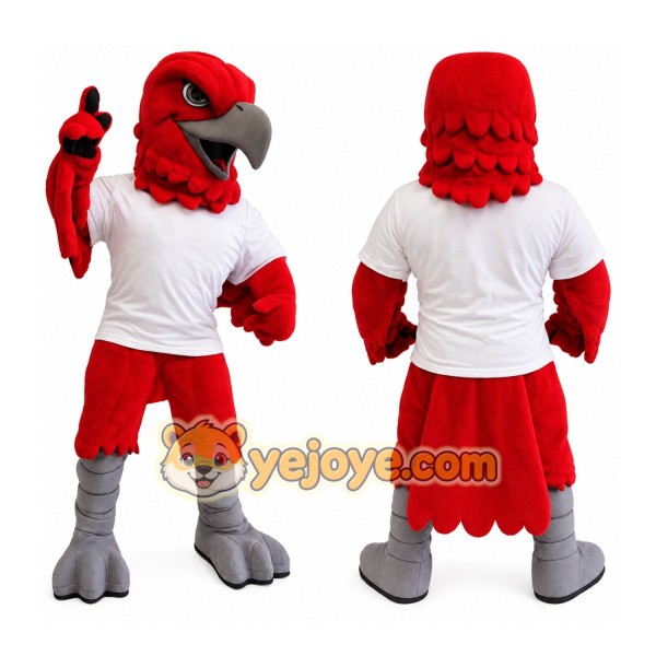 Red Hawk Eagle Mascot Costume