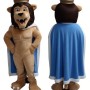 Crown Happy Lion Mascot Costume