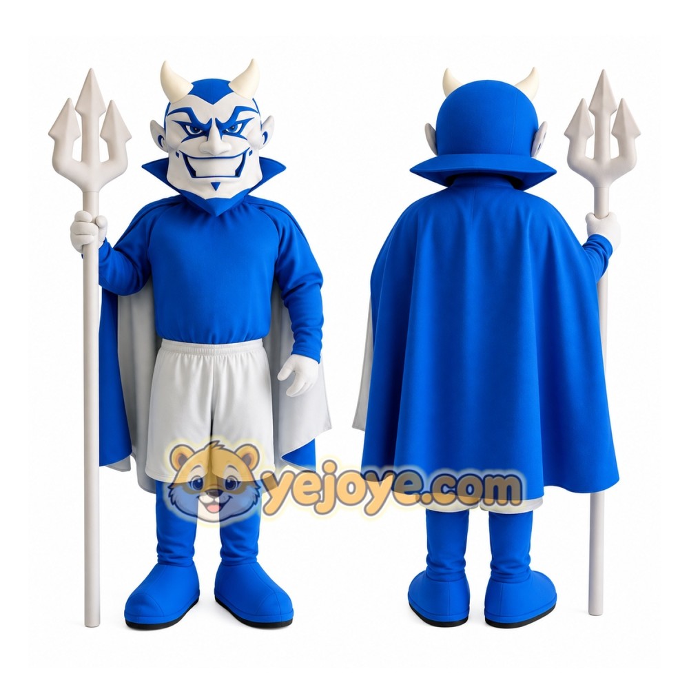 Halloween Blue Devil Mascot Costume