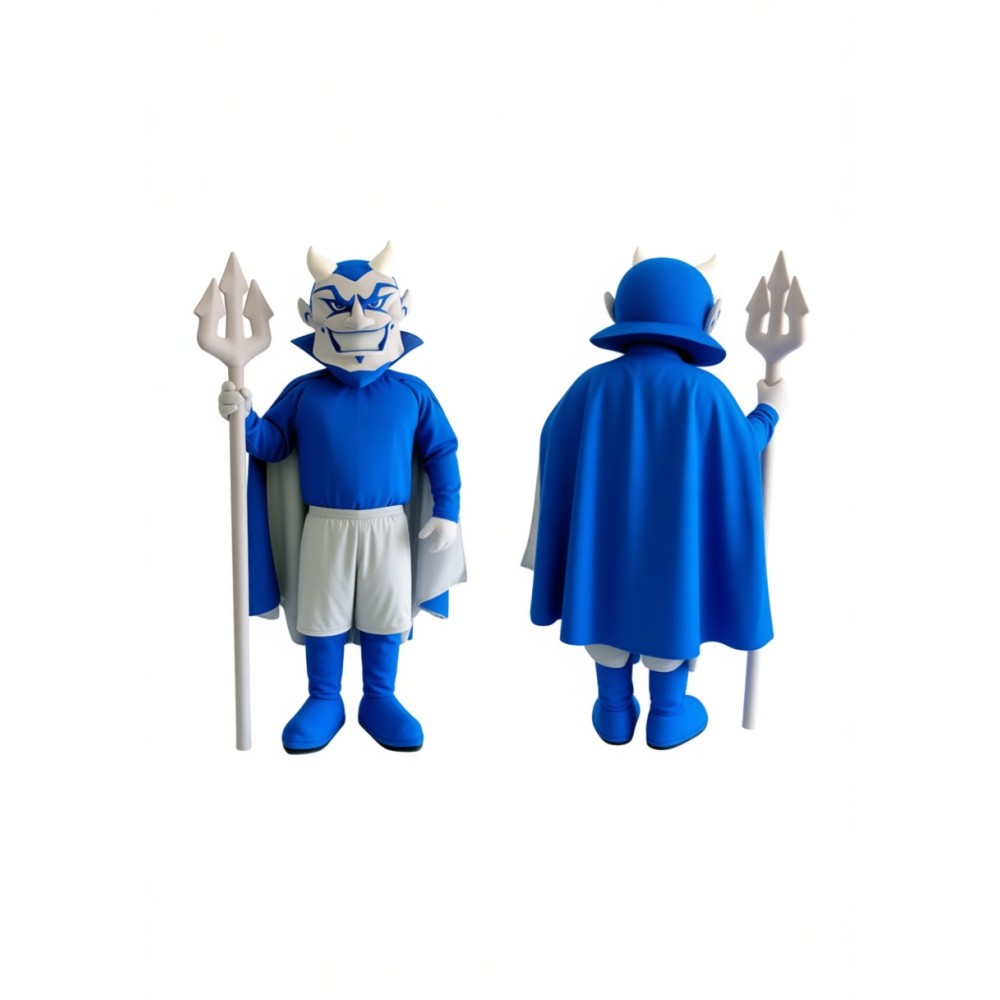 Halloween Blue Devil Mascot Costume