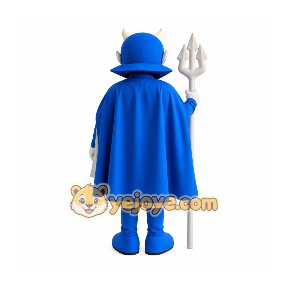 Halloween Blue Devil Mascot Costume