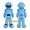 Cartoon Future Blue Robot Mascot Costume Cartoon Future Blue Robot Mascot Costume