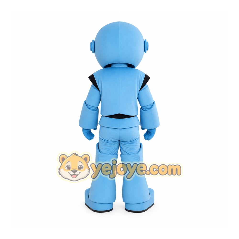 Cartoon Future Blue Robot Mascot Costume Cartoon Future Blue Robot Mascot Costume