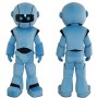Cartoon Future Blue Robot Mascot Costume
