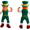 Green Leprechaun Mascot Costume