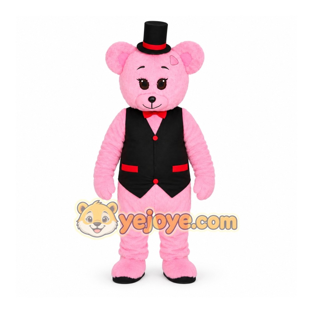 Cute Pink Bear Mascot Costume Cute Pink Bear Mascot Costume