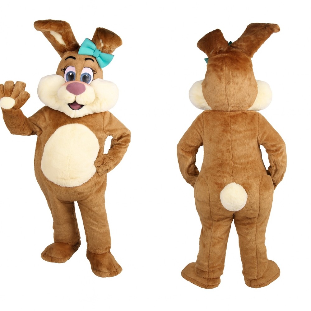 Brown Easter Bunny Rabbit Mascot Costume