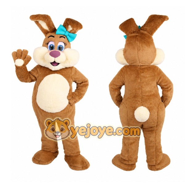 Brown Easter Bunny Rabbit Mascot Costume