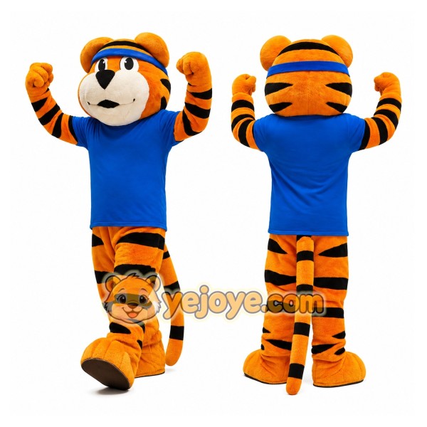 School Sport Tiger Mascot Costume
