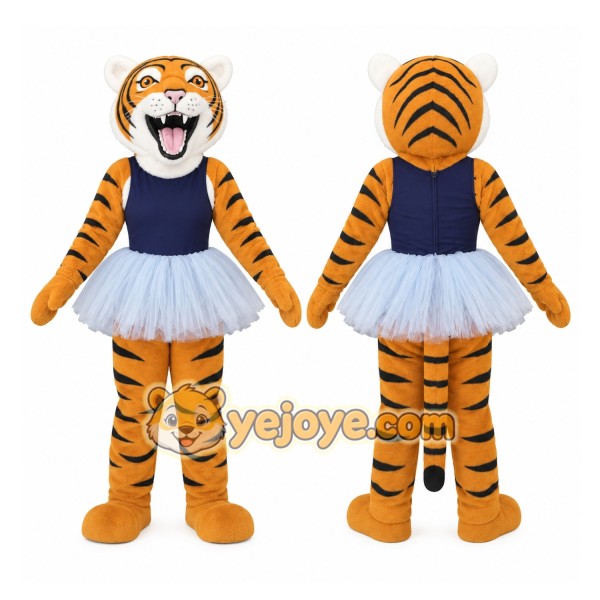 School Sport Tiger Dance Mascot Costume