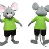 Lime Green Mouse Mascot Costume