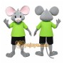Lime Green Mouse Mascot Costume