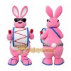 Pink Rabbit Mascot Costume Pink Rabbit Mascot Costume