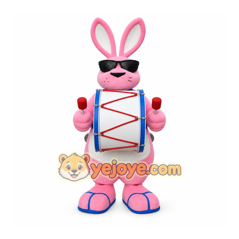 Pink Rabbit Mascot Costume Pink Rabbit Mascot Costume
