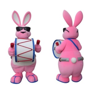 Pink Rabbit Mascot Costume