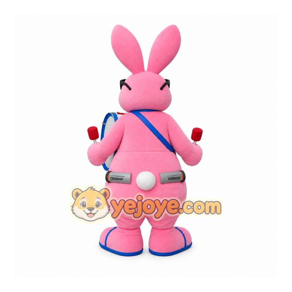 Pink Rabbit Mascot Costume Pink Rabbit Mascot Costume