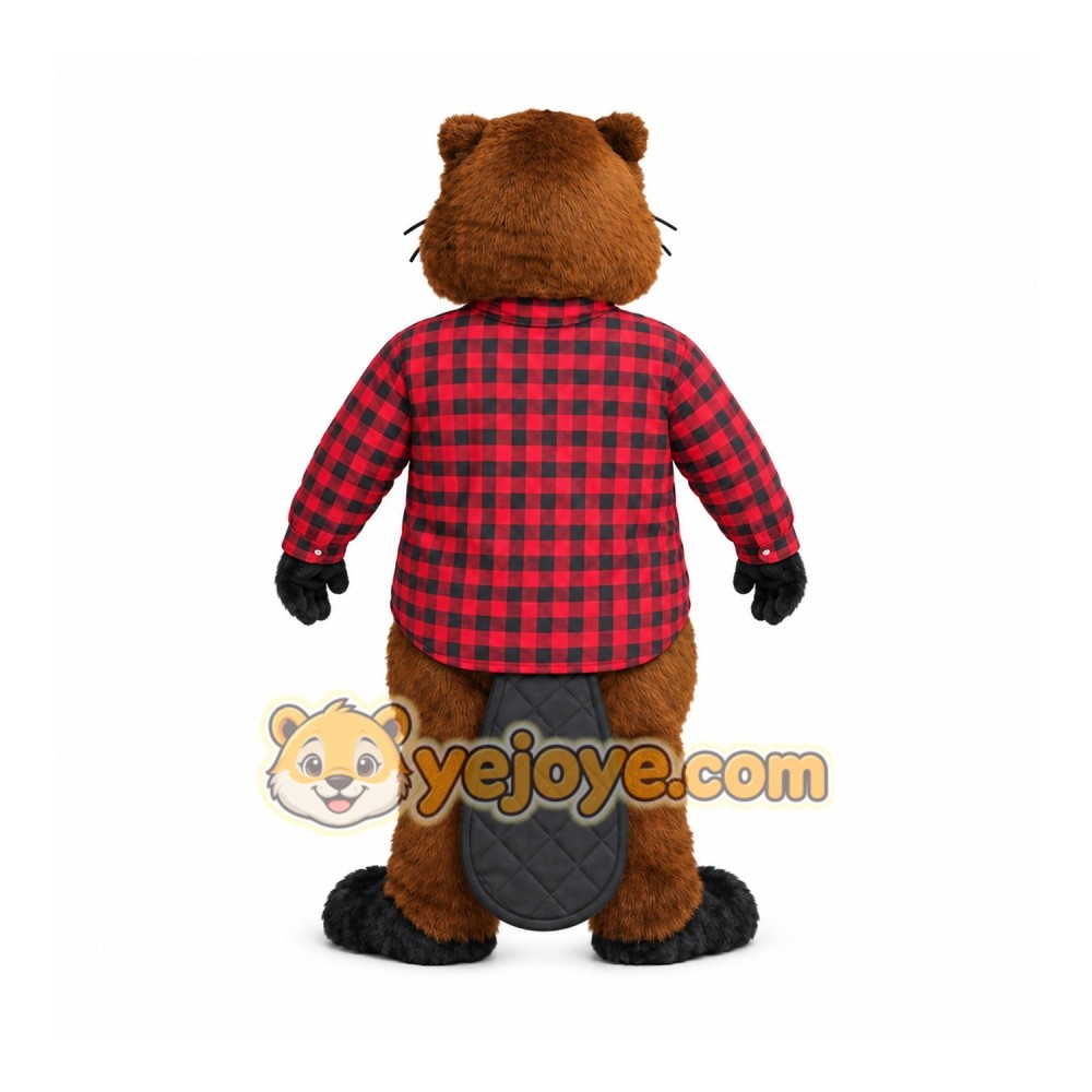 Lovable Beaver Mascot Costume Lovable Beaver Mascot Costume