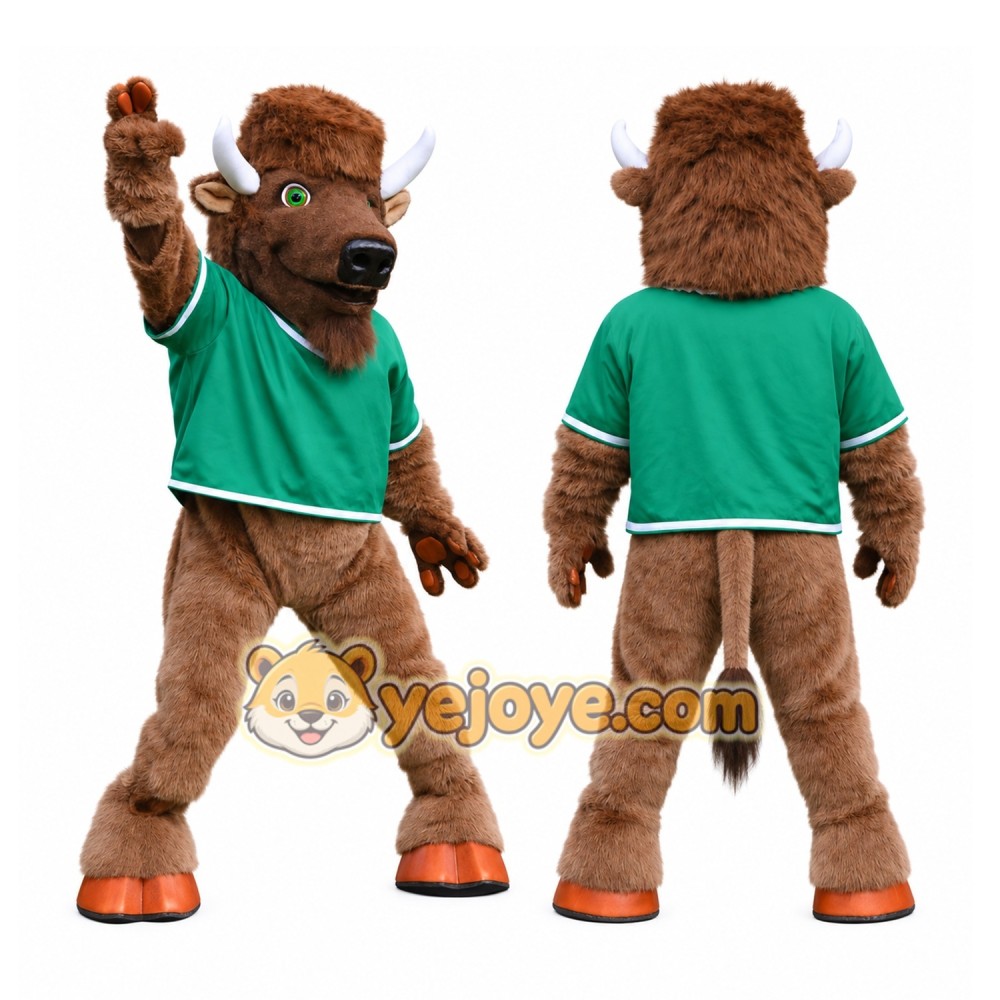 Marco the Bison Mascot Costume Marco the Bison Mascot Costume