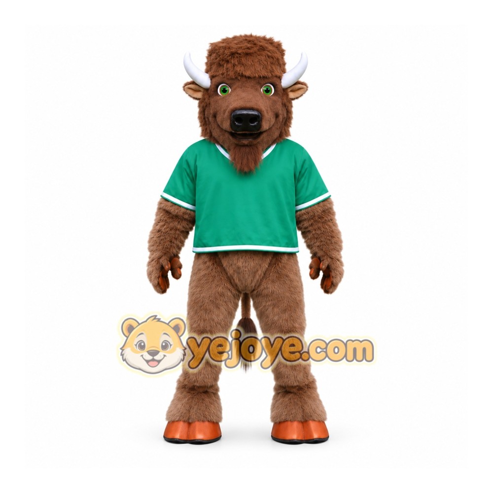 Marco the Bison Mascot Costume Marco the Bison Mascot Costume
