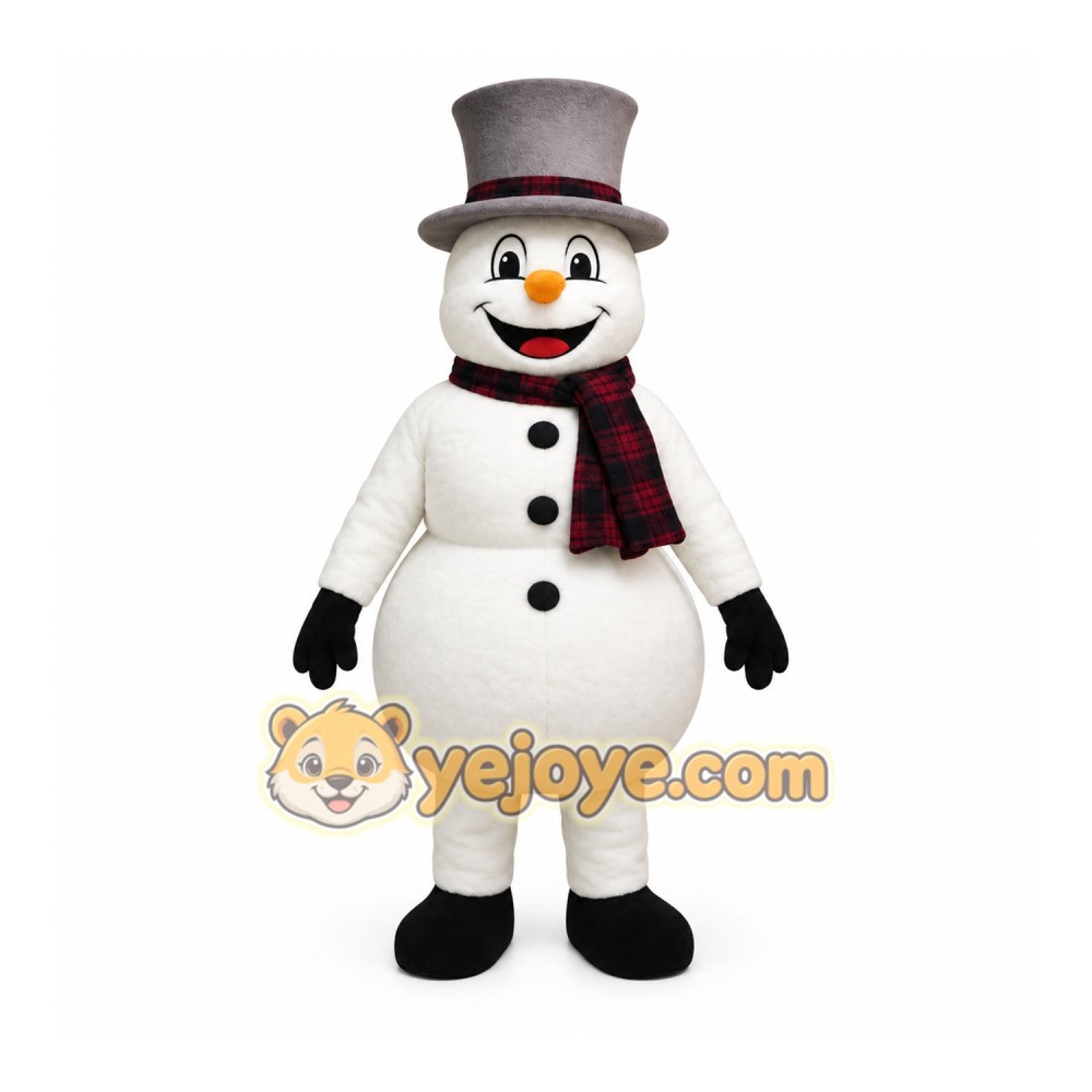 Adult Snowman Mascot Costume