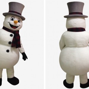 Adult Snowman Mascot Costume