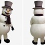 Adult Snowman Mascot Costume