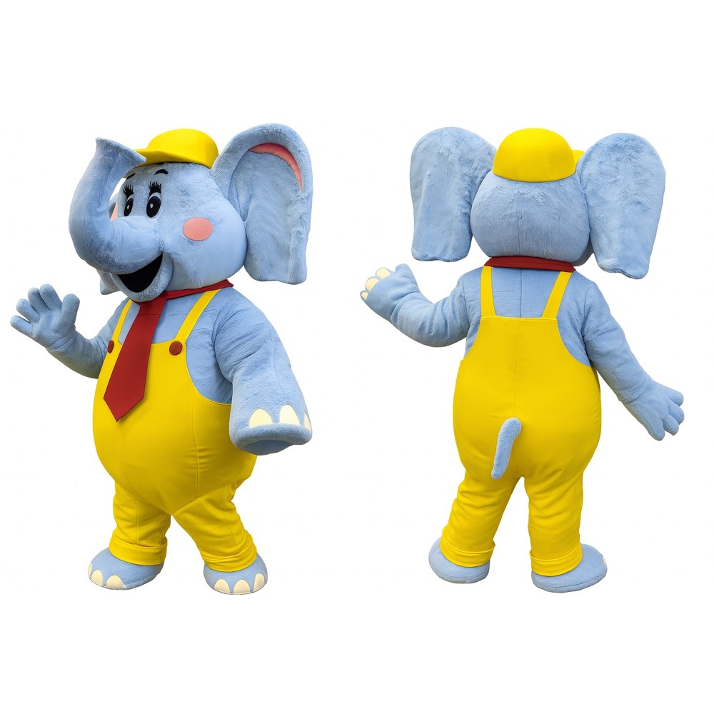 Bubbles the Elephant Mascot Costume