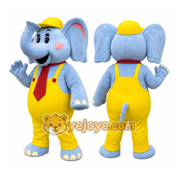 Bubbles the Elephant Mascot Costume