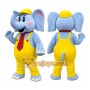 Bubbles the Elephant Mascot Costume