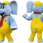 Bubbles the Elephant Mascot Costume