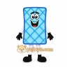 Blue Mattress Mascot Costume Blue Mattress Mascot Costume