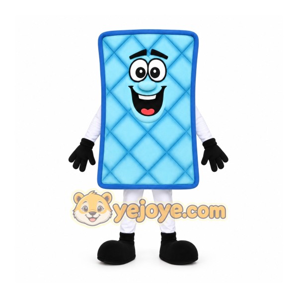 Blue Mattress Mascot Costume
