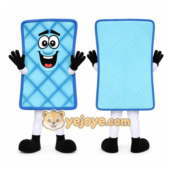 Blue Mattress Mascot Costume