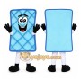 Blue Mattress Mascot Costume