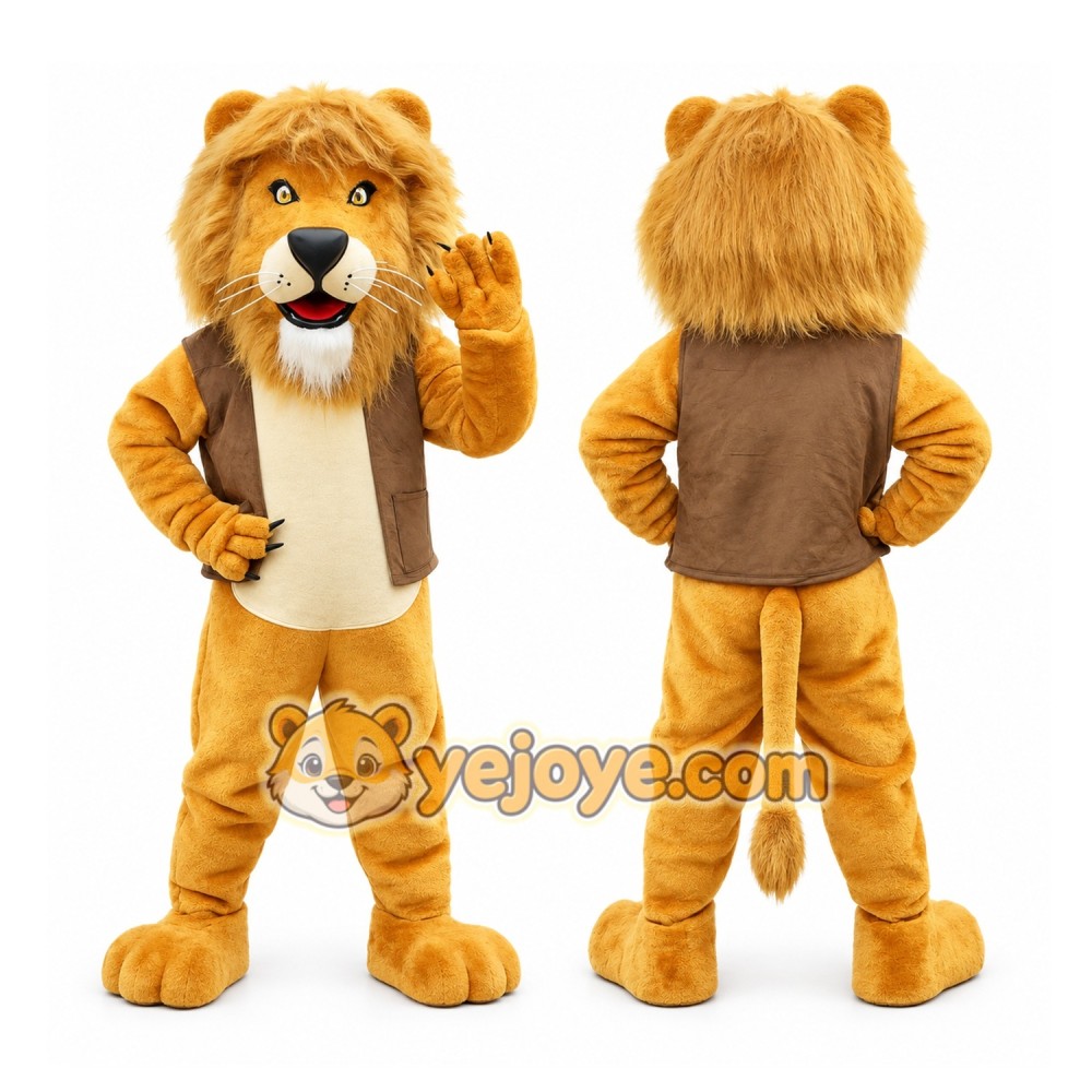 Realistic Lion Mascot Costume Realistic Lion Mascot Costume